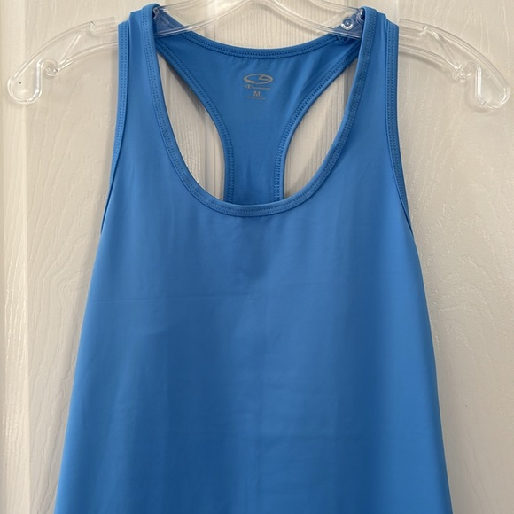 Champion Blue Racerback Tank Top Size Medium - Picture 3 of 10